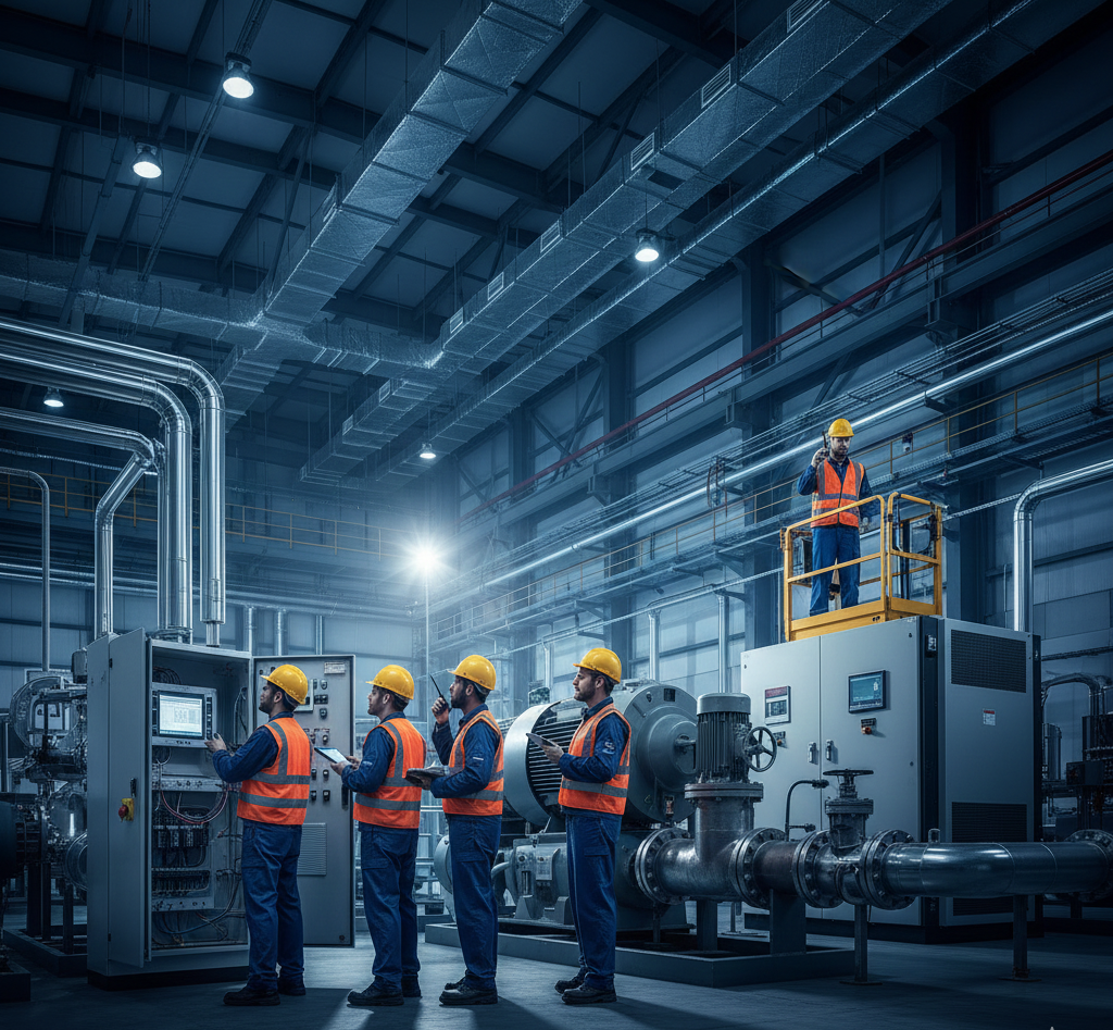 Equipos en puesta en marcha