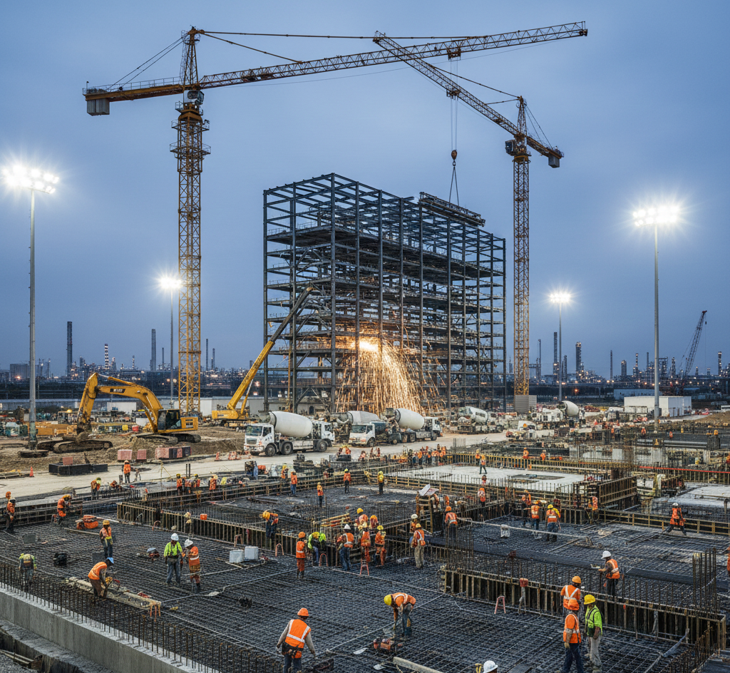 Área de producción en obra