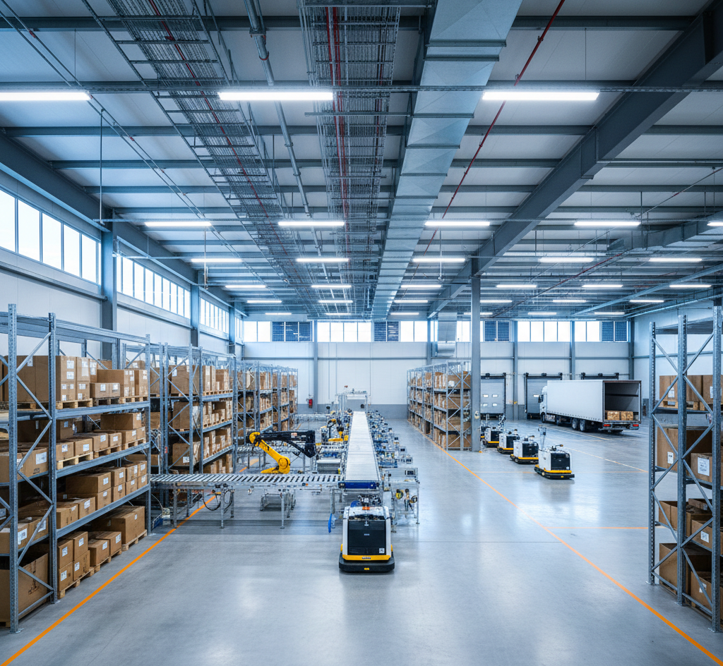 Nave industrial lista para operar