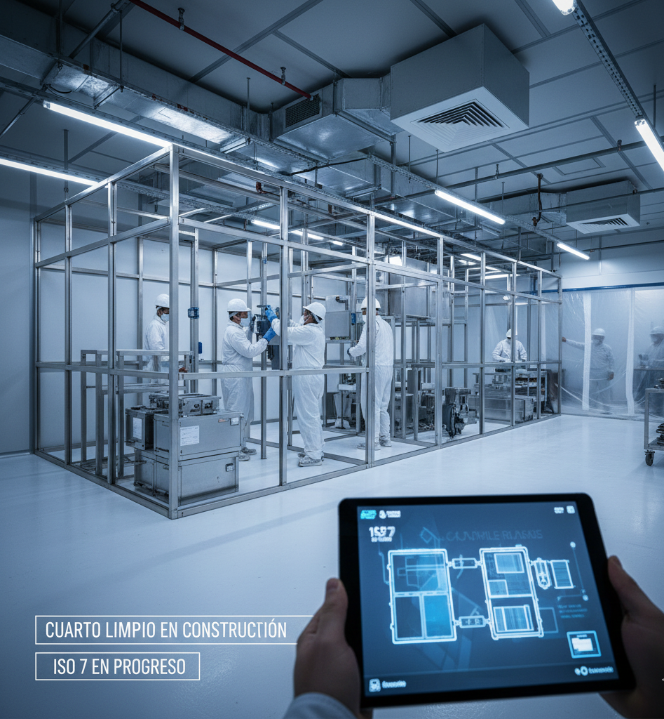 Cuarto limpio en construcción